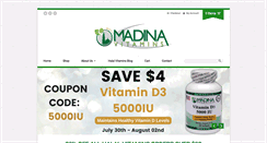 Desktop Screenshot of madinavitamins.com