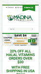 Mobile Screenshot of madinavitamins.com